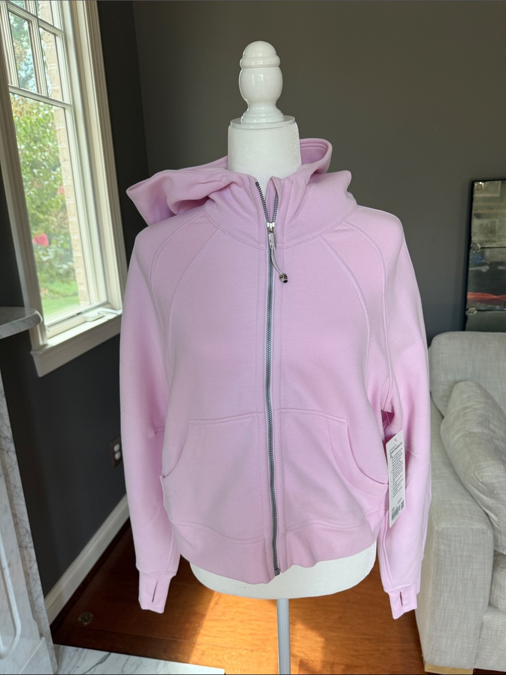 lululemon athletica scuba Light Pink Full-Zip Hoodie